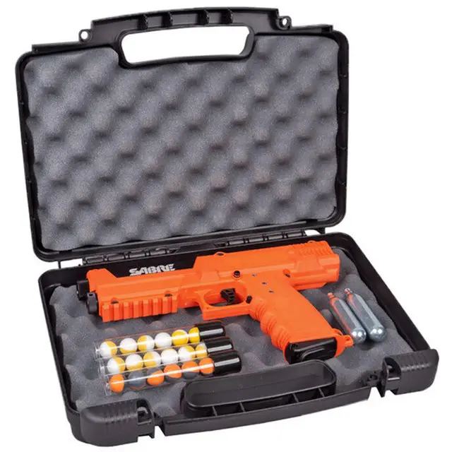 Holiday Sale Sabre SL7 Pepper Projectile Launcher 7 Projectile Capacity 12 gram C02 Propellant, Orange