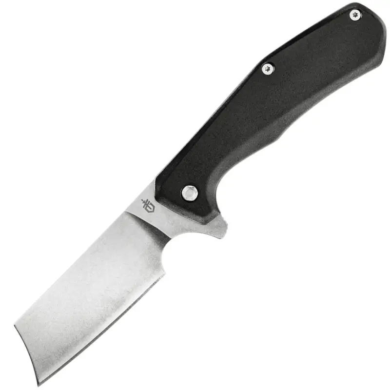 Gerber Asada Onyx Folding Knife, Plain Edge, Cleaver Blade Best Choice