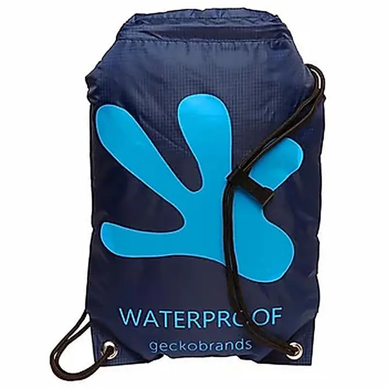 Price Drop Geckobrands Drawstring Waterproof Backpack Navy