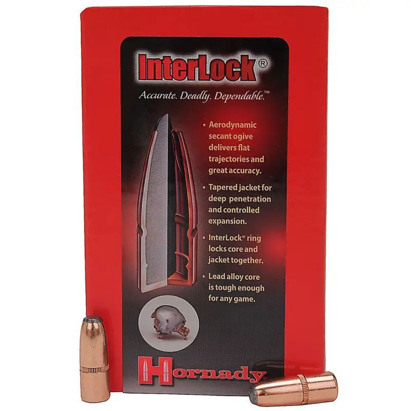 While Supplies Last HORNADY 3035 30 CAL .308 150 GR RN INTERLOCK 100 CT.