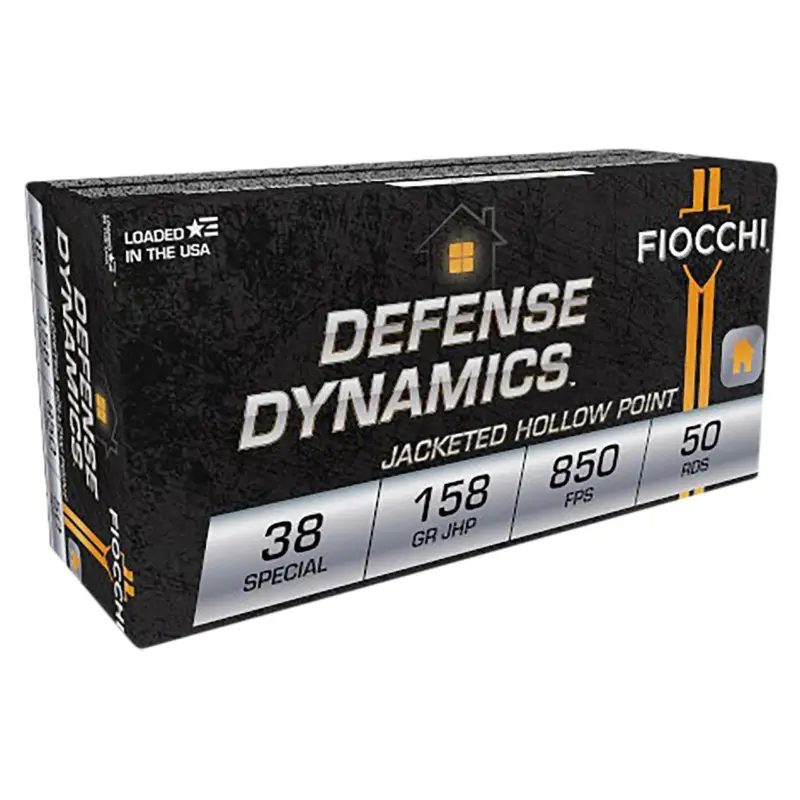 Express Delivery Fiocchi 38B Defense Dynamics 38Special 158gr Jacketed Hollow Point 50 Per Box/20 Case
