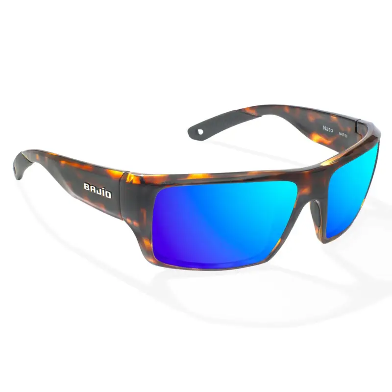 Bajio Nato Sunglasses Dark Tortoise Gloss Frame / Blue Polycarbonate Lens Today Only