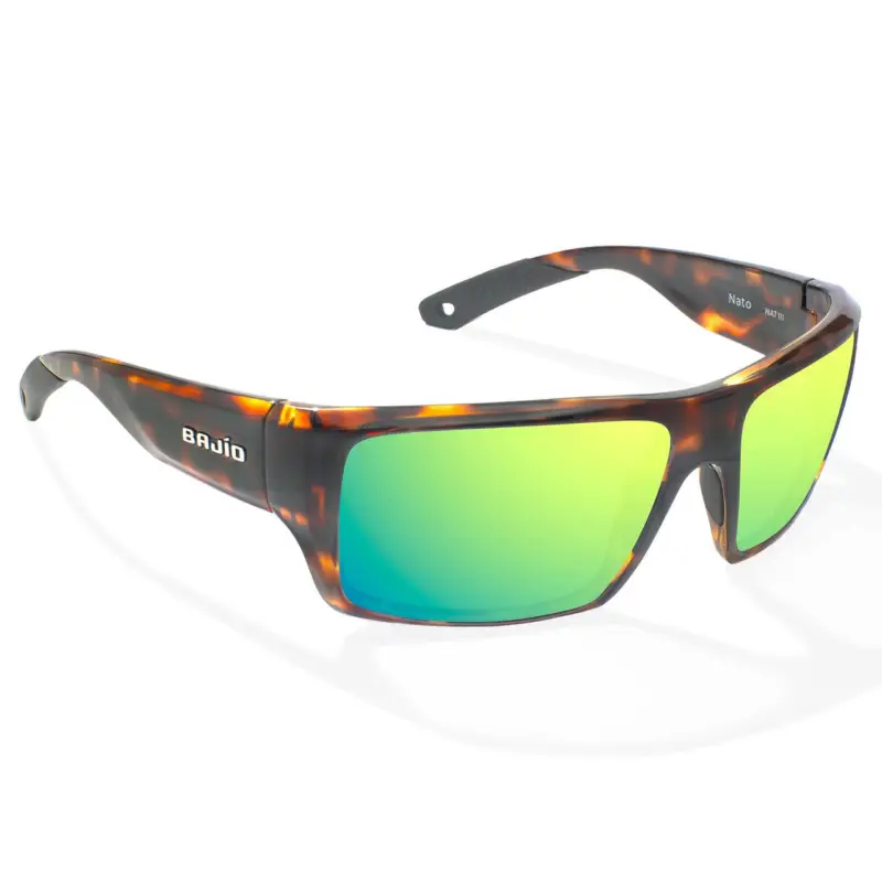 Big Sale Bajio Nato Sunglasses Dark Tortoise Gloss Frame / Green Polycarbonate Lens