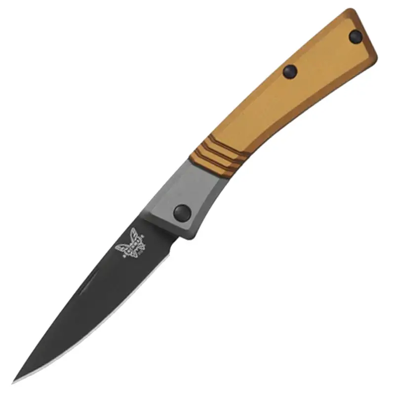 Discount Benchmade Successor Burnt Brass Aluminum Folding 2.56" Drop-Point Blade