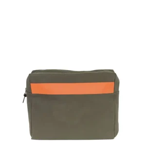 Deal Toilet bag -L- GREEN RIPS orange