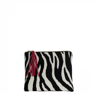 Today Only Clutch bag ZEBRA pink velvet