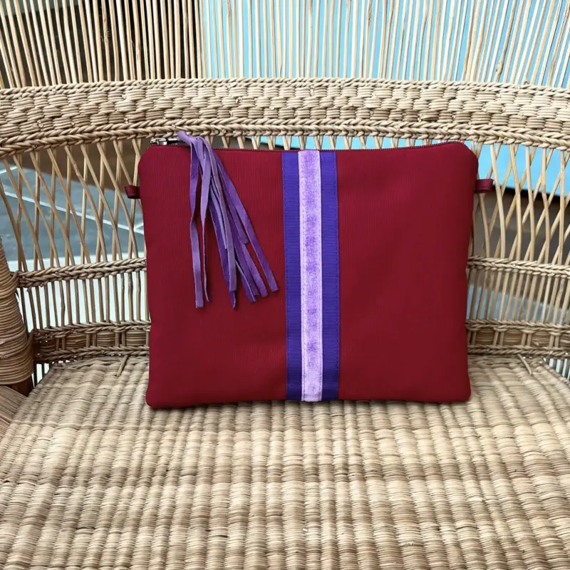 Super Sale Clutch Bag Brown & Orange