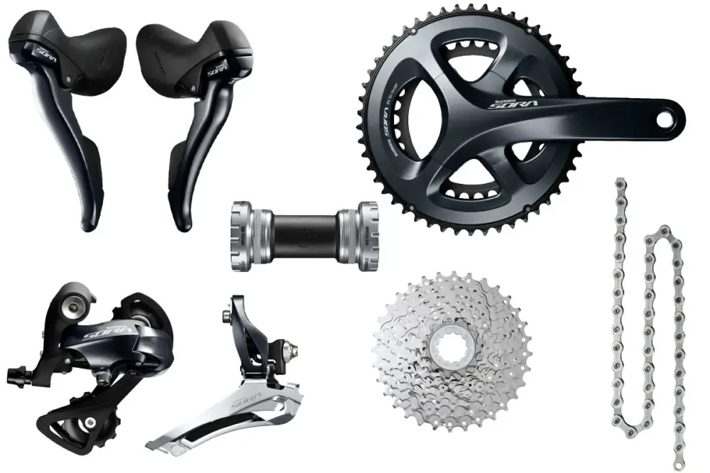 Shimano Sora R3000 9-Speed Groupset Without Brakes Luxury