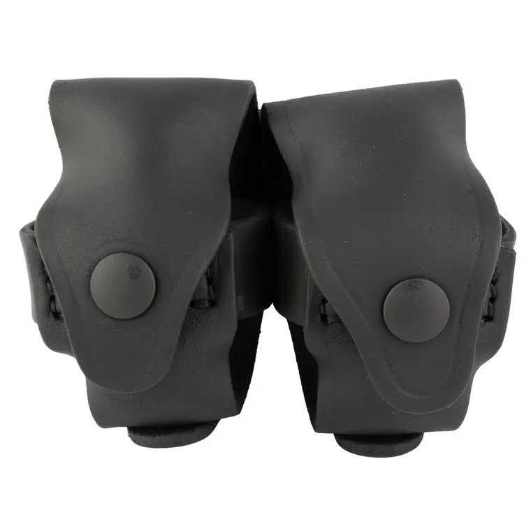 1791 Gunleather Revolver Double Carrier Speed Loader | Outside Waistband Belt Carrier | Fits Most J and K-Frame Speed Loaders | Steer Hide | Stealth Black | Ambidextrous | RV-SLD-SBL-A Big Sale