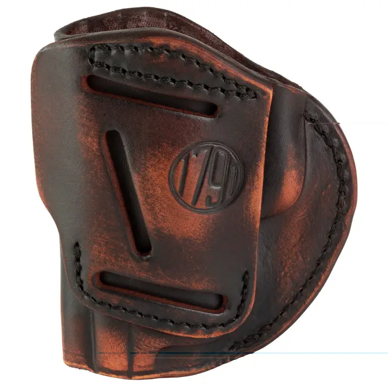 1791 Gunleather 4 Way Holster Size 5 | IWB or OWB Holster | Matte Finish | Vintage Leather | Right Hand | 4WH-5-VTG-R Professional Grade