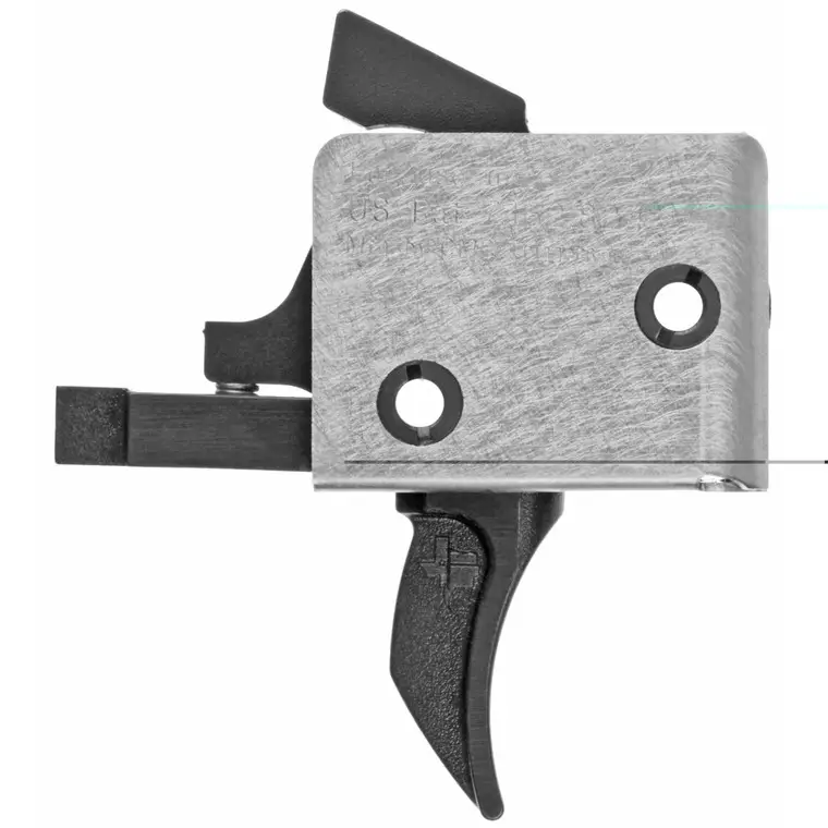 Budget CMC Triggers Single Stage Combat Curved | Small Pin | Trigger | Black | Match Trigger | 91701