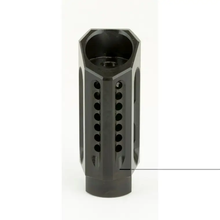 Yankee Hill Machine Co Slant Brake/Compensator | Muzzle Brake | 556NATO | Black | 1/2-28 | Fits AR-15 | YHM-26-MB-A Affordable