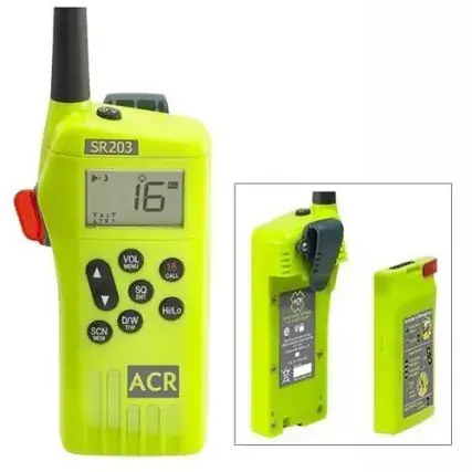 Acr Sr203 Vhf Handheld Survival Radio Certified
