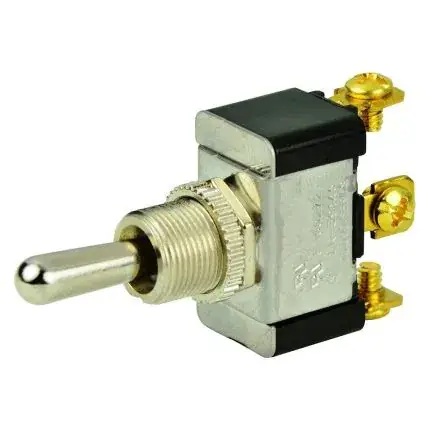 Bep Spdt Chrome Plated Toggle Switch - (On)/Off/(On) Popular