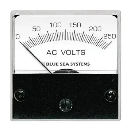 Blue Sea 8245 Ac Analog Micro Voltmeter - 2" Face, 0-250 Volts Ac New Release