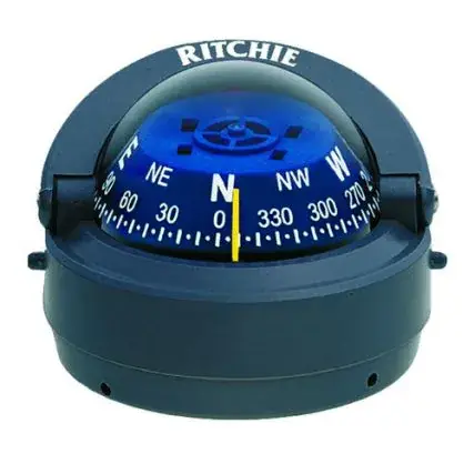 Premium Ritchie S-53g Explorer Compass - Surface Mount - Gray