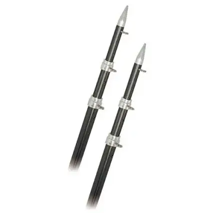 Buy Direct Rupp 15' Telescopic Carbon Fiber Outrigger Poles 1.5" - Silver