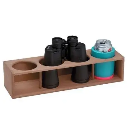 Fresh Stock Whitecap Teak Four Insulated Drink/Binocular Rack