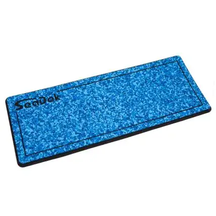 Place Order Seadek 14" X 36" 20mm Dual Density Small Helm Pad W/Seadek Logo - Brushed Texture - Aqua Camo/Black (355.6mm X 914.4mm X 20mm)