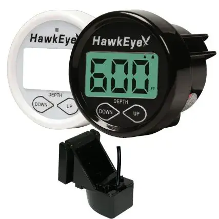 Last Chance Hawkeye Depthtrax In-Dash Digital Depth & Temp Gauge - Transom Mount
