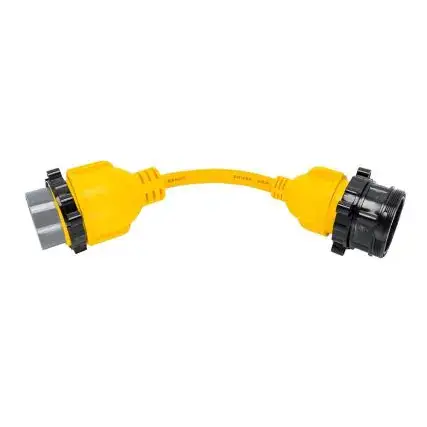 Camco 50am/30af Power Grip Marine 12" Locking Adapter - M-Lock/F-Locking Adapter Mega Sale