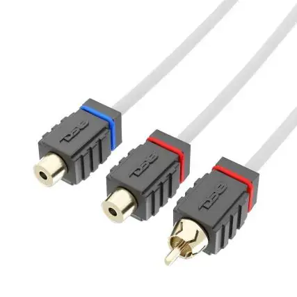 Ds18 Marine Tinned Ofc Rca Cable - 2 Female To 1 Male Hot Deal