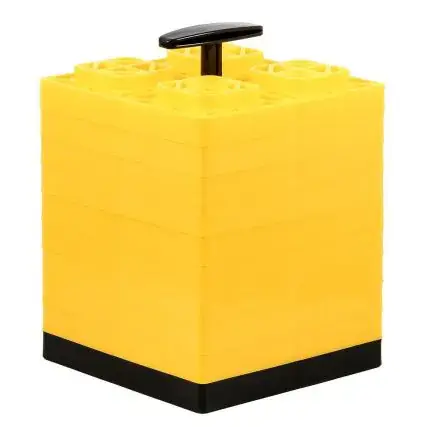 Camco Fasten Leveling Blocks W/T-Handle - 2x2 - Yellow *10-Pack Price Cut