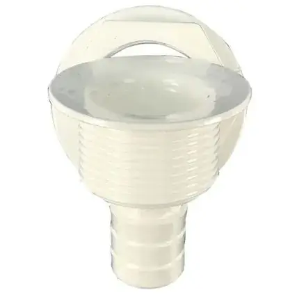 T-H Marine Straight Barbed All-Purpose Drain - White While Supplies Last