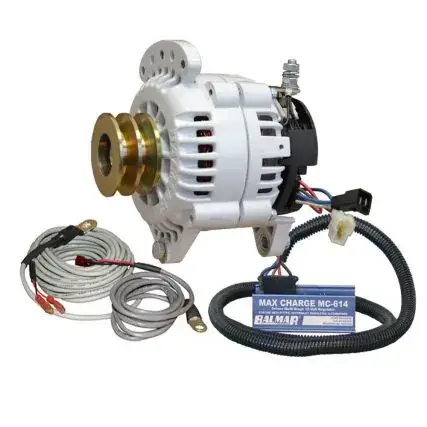 Balmar Alternator 120 Amp Kit 12v 3.15" Dual Foot Saddle Dual Vee Pulley Regulator & Temp Sensor Affordable