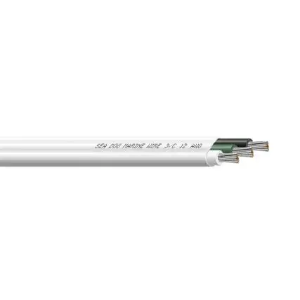 Affordable Sea-Dog 12/3 Awg Flat Triplex Wire - White/Green/Black - 25'