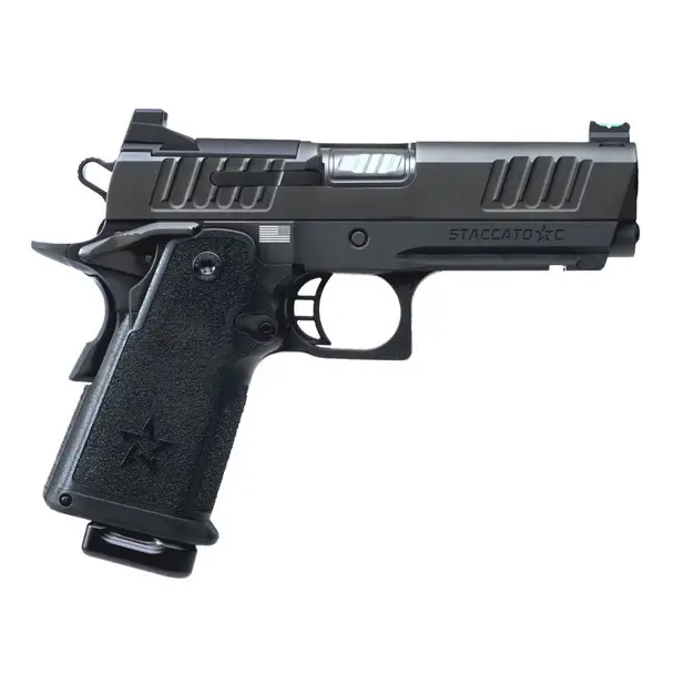 STACCATO 2011 C 9mm 4in 17rd Optic Ready Stainless Barrel Curved Trigger Black Pistol (15-1501-000004) Instant Buy