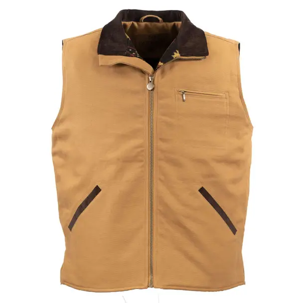 Budget OUTBACK TRADING Sawbuck Canvas Tan Vest (29824-CVS)