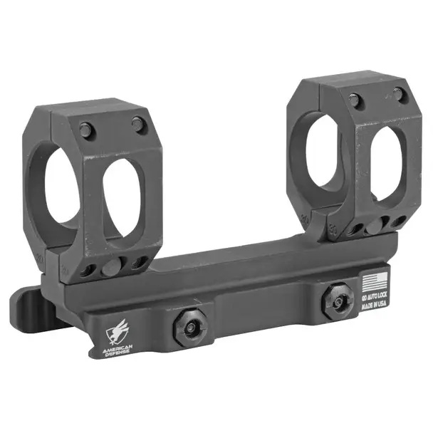 Cheap American Defense Mfg. AD-Recon-S Scope Mount, Dual Quick Detach, Vertical Spit Rings, 30MM, Standard Height, Black AD-RECON-S-30-STD