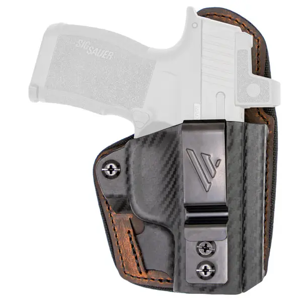 Versacarry Comfort Flex Custom, Inside Waistband Holster, Fits Sig Sauer P365, Leather and Kydex, Distressed Brown, Right Hand CFC211365 Free Returns