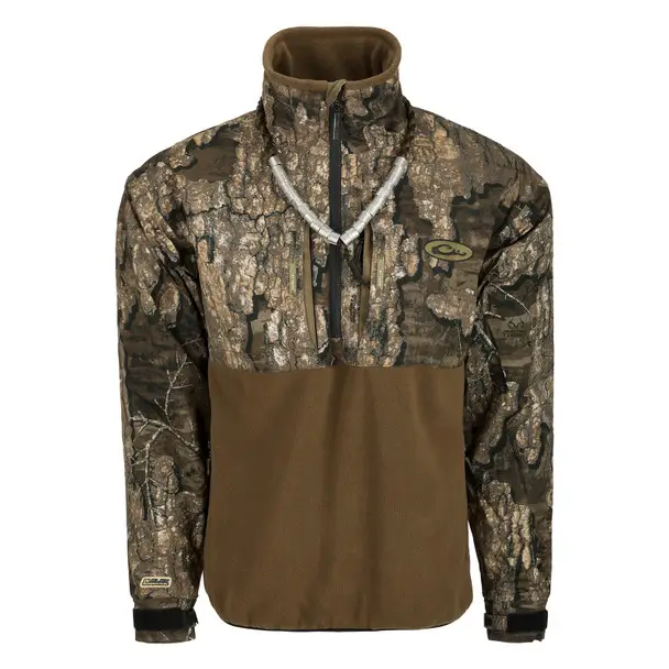 Best Choice DRAKE MST Guardian Flex Eqwader 1/4 Zip Realtree Timber Fleece Jacket (DW7370-033)