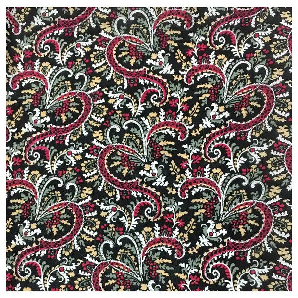 Bargain WYOMING TRADERS Calico Black #9 Regular Silk Scarf (C9)