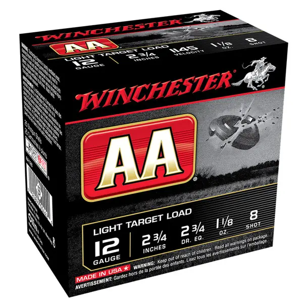 Secure Checkout WINCHESTER AA Light Target 12Ga 2.75in #8 Shot 25/250 Shotgun Shells (AA128)
