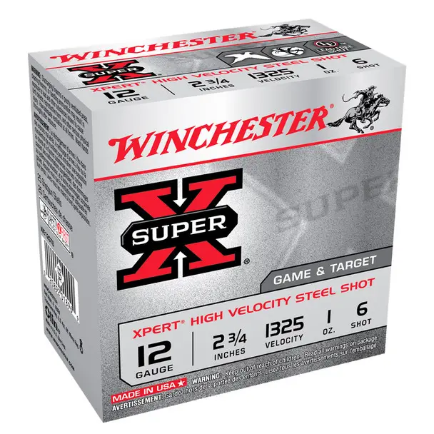 One Day Deal WINCHESTER Super-X Xpert 12Ga 2.75in #6 Shot 25/250 Shotgun Shells (WE12GT6)