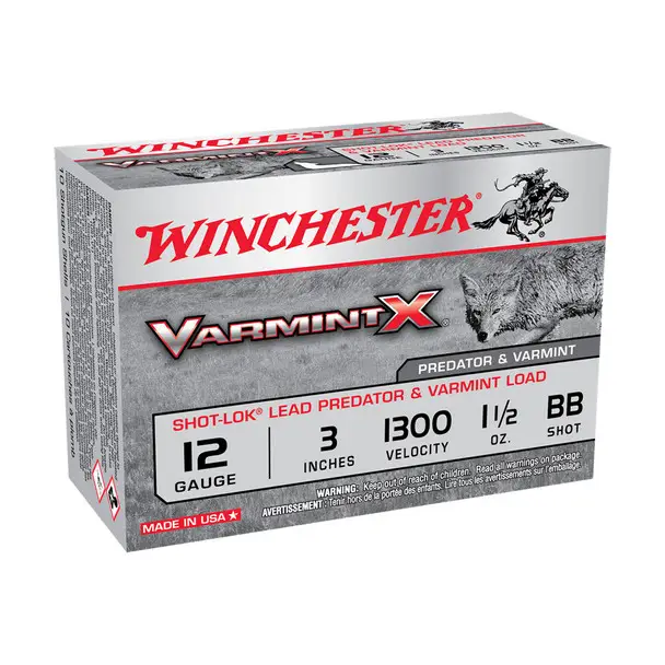 WINCHESTER AMMO Varmint X 12Ga 3in Shot-Lok Shotgun Shells (X123VBB) Must Have