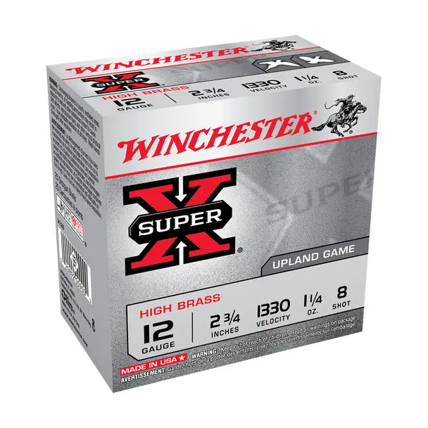 Flash Sale WINCHESTER AMMO Super-X 12Ga 2.75in 8-Shot HiBrass Shotgun Shells (X128)