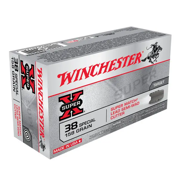 Buy Online WINCHESTER Super-X .38 Special 158Gr LSWC 50rd Box Ammo (X38WCPSV)
