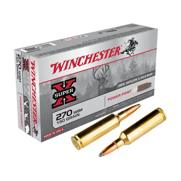 Next Day Delivery WINCHESTER AMMO Super-X 270 WSM 150Gr Power-Point Ammo (X270WSM)