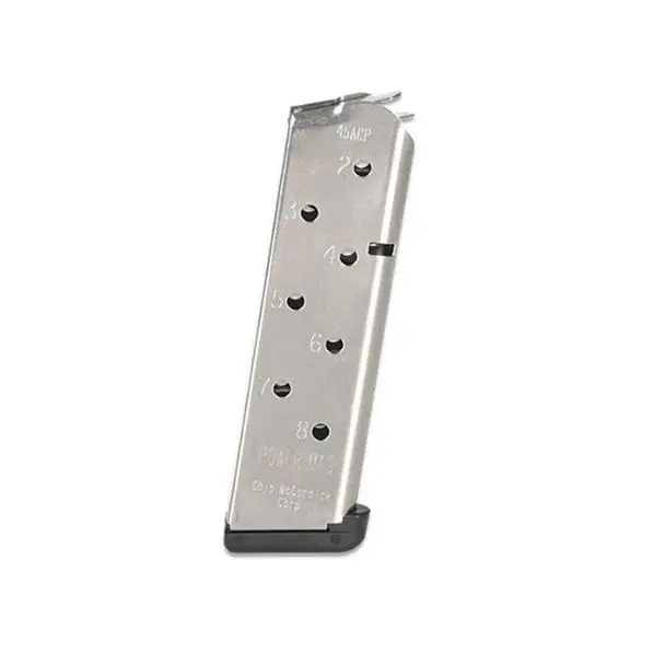 CHIP-MCCORMICK Power Mag 1911 45 ACP 8rd Stainless Magazine (14131) Authentic