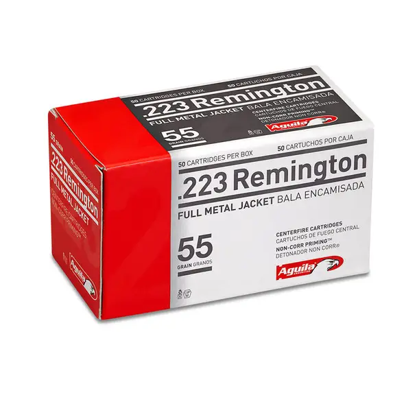 Luxury AGUILA .223 Rem 55Gr FMJ 50rd Box Rifle Ammo (1E223110)