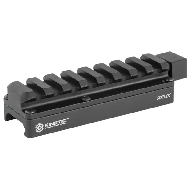 Hot Deal Kinetic Development Group, LLC SIDELOK, Universal Scope Riser, Standard, Fits Picatinny, Black Finish, .62" Rail Height SID5-100