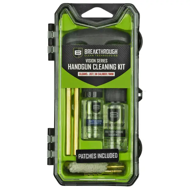 Crafted Breakthrough Clean Technologies Vision Series Cleaning Kit For .35 Cal/ .38 Cal/ 9MM BT-ECC-9