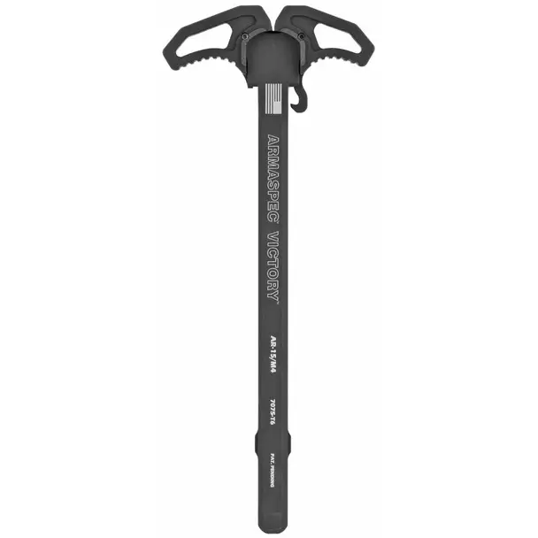 Shop Now Armaspec Victory Charging Handle, AR15, Fits 5.56/.223, Ambidextrous, Aluminum, Black ARM161-BLK