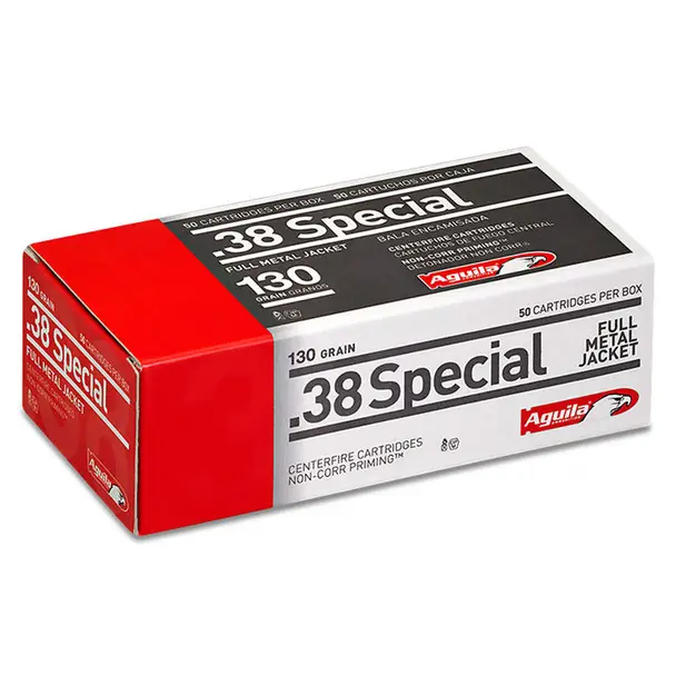 Big Sale AGUILA .38 Special 130Gr FMJ 50rd Box Ammo (1E382521)