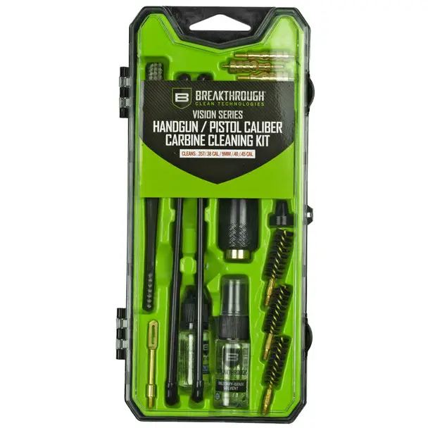 Breakthrough Clean Technologies Vision Series Cleaning Kit For Pistol Caliber Carbine .38/.40/.45 Cal BT-CCC-HGPCC Seasonal Sale