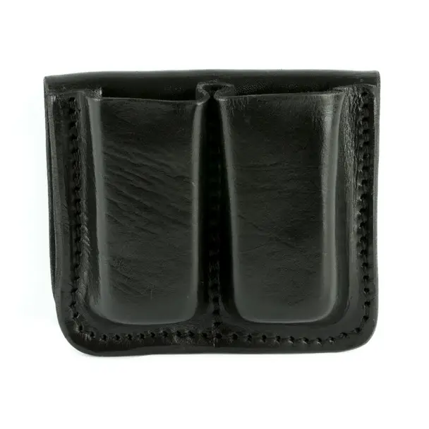 Tagua MC6 Double Mag Carrier, Fits Glock 9/40 Magazines,Black Leather, Ambidextrous MC6-022 Direct From Factory